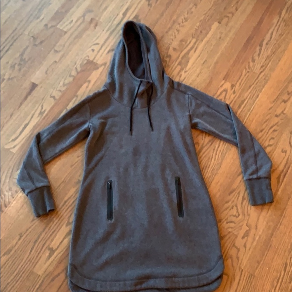 Athleta Grey Sweatshirt Dress